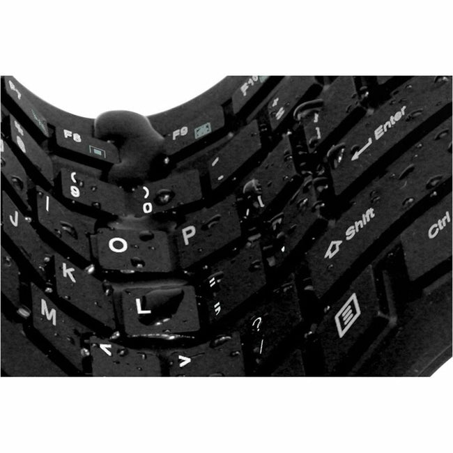 Adesso SlimTouch 232 Antimicrobial Waterproof Flex Keyboard - Flexible, Portable, Multimedia Hotkeys