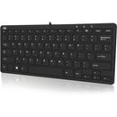 Adesso SlimTouch 510 Mini Keyboard with 2 - Port USB Hub - Compact 78 - Key Design for Efficient Typing - Store 42
