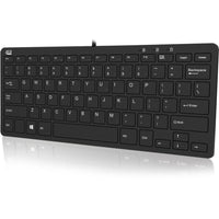 Adesso SlimTouch 510 Mini Keyboard with 2 - Port USB Hub - Compact 78 - Key Design for Efficient Typing - Store 42