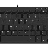 Adesso SlimTouch 510 Mini Keyboard with 2 - Port USB Hub - Compact 78 - Key Design for Efficient Typing - Store 42