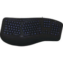 Adesso Tru-Form 150 Ergonomic Keyboard with 3-Color Backlight, Split Key Design, and Integrated Palm Rest Default Title