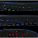Adesso Tru-Form 150 Ergonomic Keyboard with 3-Color Backlight, Split Key Design, and Integrated Palm Rest