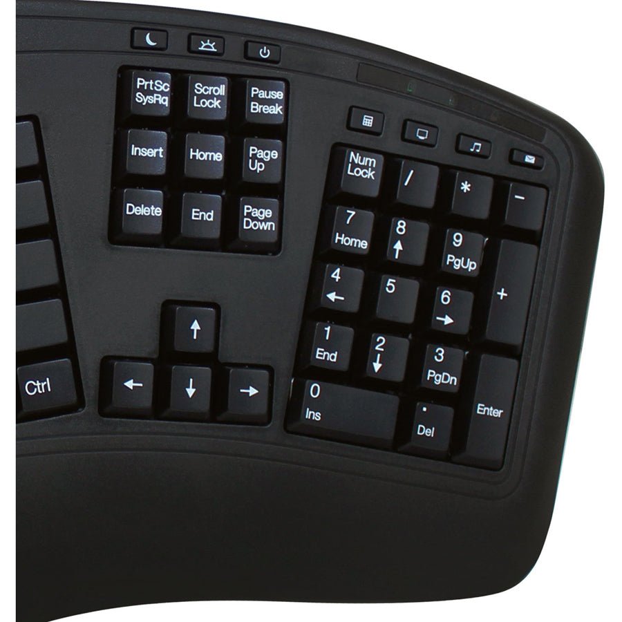 Adesso Tru - Form 1500 Wireless Ergonomic Keyboard & Mouse - 2.4GHz RF, DPI Switch, Multimedia Hotkeys - Store 42