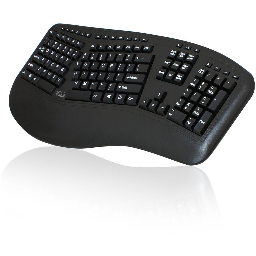 Adesso Tru - Form 1500 Wireless Ergonomic Keyboard & Mouse - 2.4GHz RF, DPI Switch, Multimedia Hotkeys - Store 42