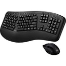 Adesso Tru - Form 1500 Wireless Ergonomic Keyboard & Mouse - 2.4GHz RF, DPI Switch, Multimedia Hotkeys - Store 42
