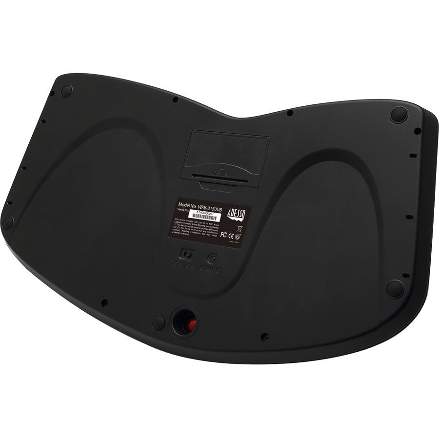 Adesso Tru - Form 3150 Wireless Ergonomic Trackball Keyboard with Built - In Scroll Wheel, Palm Rest - Store 42