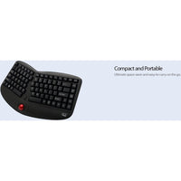 Adesso Tru - Form 3150 Wireless Ergonomic Trackball Keyboard with Built - In Scroll Wheel, Palm Rest - Store 42
