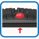 Adesso Tru - Form 3150 Wireless Ergonomic Trackball Keyboard with Built - In Scroll Wheel, Palm Rest - Store 42