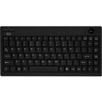 Adesso Wireless 2.4G Mini Trackball Keyboard with Built-in Trackball for Compact Spaces