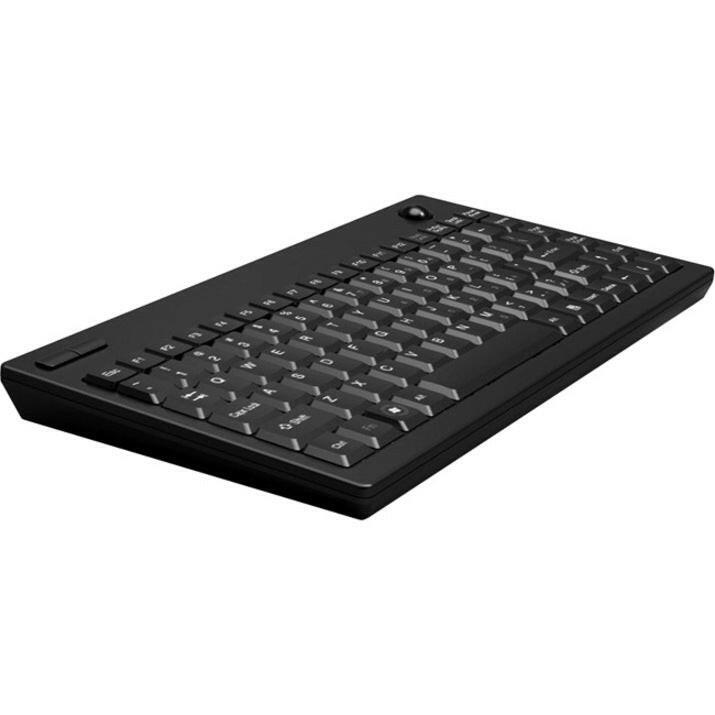 Adesso Wireless 2.4G Mini Trackball Keyboard with Built-in Trackball for Compact Spaces