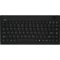 Adesso Wireless 2.4G Mini Trackball Keyboard with Built-in Trackball for Compact Spaces Default Title