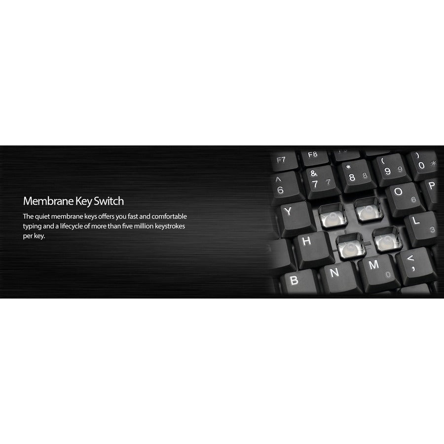 Adesso Wireless Mini Touchpad Keyboard - 2.4GHz RF, GlidePoint Touchpad, Compact Design - Store 42