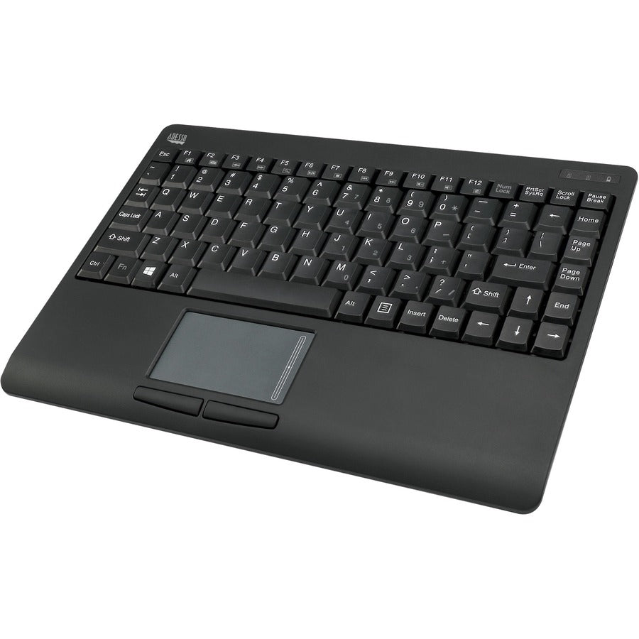 Adesso Wireless Mini Touchpad Keyboard - 2.4GHz RF, GlidePoint Touchpad, Compact Design - Store 42