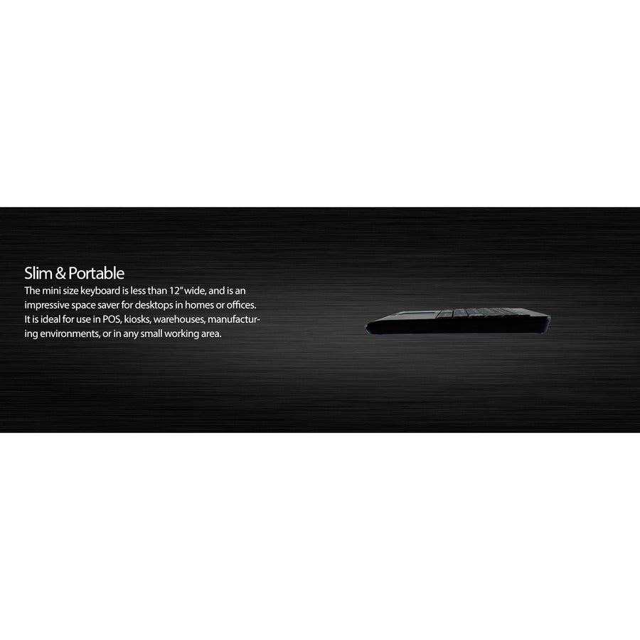 Adesso Wireless Mini Touchpad Keyboard - 2.4GHz RF, GlidePoint Touchpad, Compact Design - Store 42
