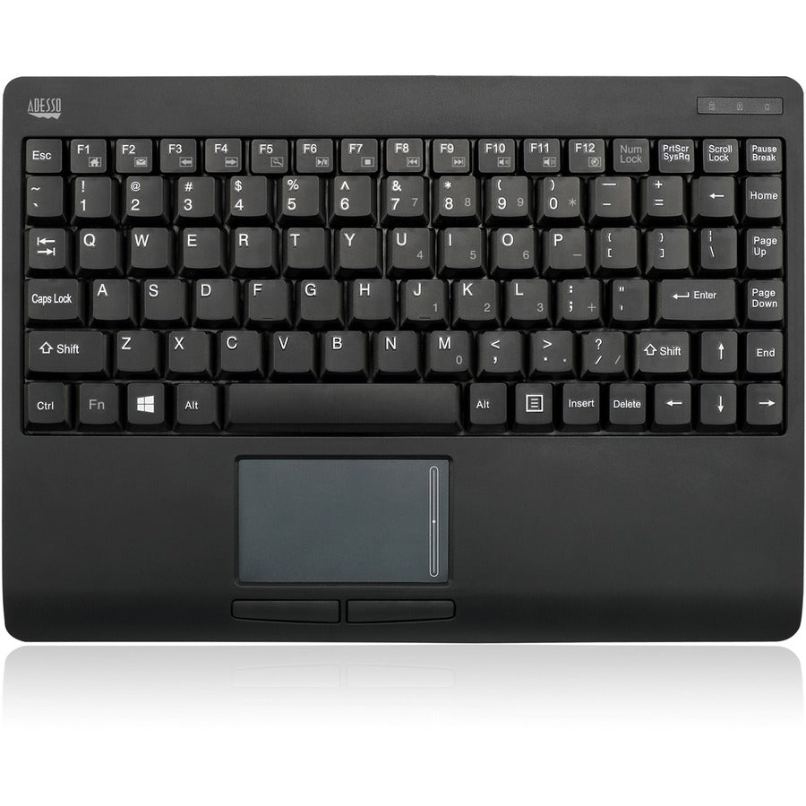 Adesso Wireless Mini Touchpad Keyboard - 2.4GHz RF, GlidePoint Touchpad, Compact Design - Store 42