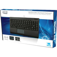Adesso Wireless Mini Touchpad Keyboard - 2.4GHz RF, GlidePoint Touchpad, Compact Design - Store 42