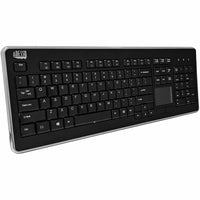 Adesso Wireless SlimTouch 104 - Key Touchpad Keyboard with Multimedia Hotkeys - Elegant Black Design - Store 42