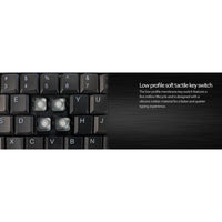 Adesso Wireless SlimTouch 104 - Key Touchpad Keyboard with Multimedia Hotkeys - Elegant Black Design - Store 42