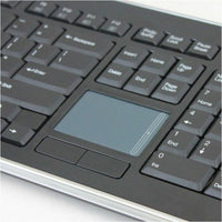 Adesso Wireless SlimTouch 104 - Key Touchpad Keyboard with Multimedia Hotkeys - Elegant Black Design - Store 42
