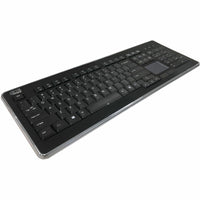 Adesso Wireless SlimTouch 104 - Key Touchpad Keyboard with Multimedia Hotkeys - Elegant Black Design - Store 42