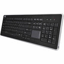Adesso Wireless SlimTouch 104 - Key Touchpad Keyboard with Multimedia Hotkeys - Elegant Black Design - Store 42