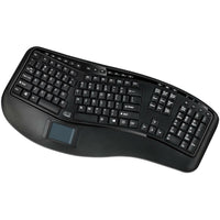 Adesso WKB - 4500UB Wireless 3D Ergonomic Touchpad Keyboard with Split Key Design & Hotkeys - Store 42
