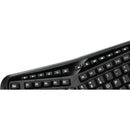 Adesso WKB - 4500UB Wireless 3D Ergonomic Touchpad Keyboard with Split Key Design & Hotkeys - Store 42