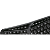 Adesso WKB - 4500UB Wireless 3D Ergonomic Touchpad Keyboard with Split Key Design & Hotkeys - Store 42