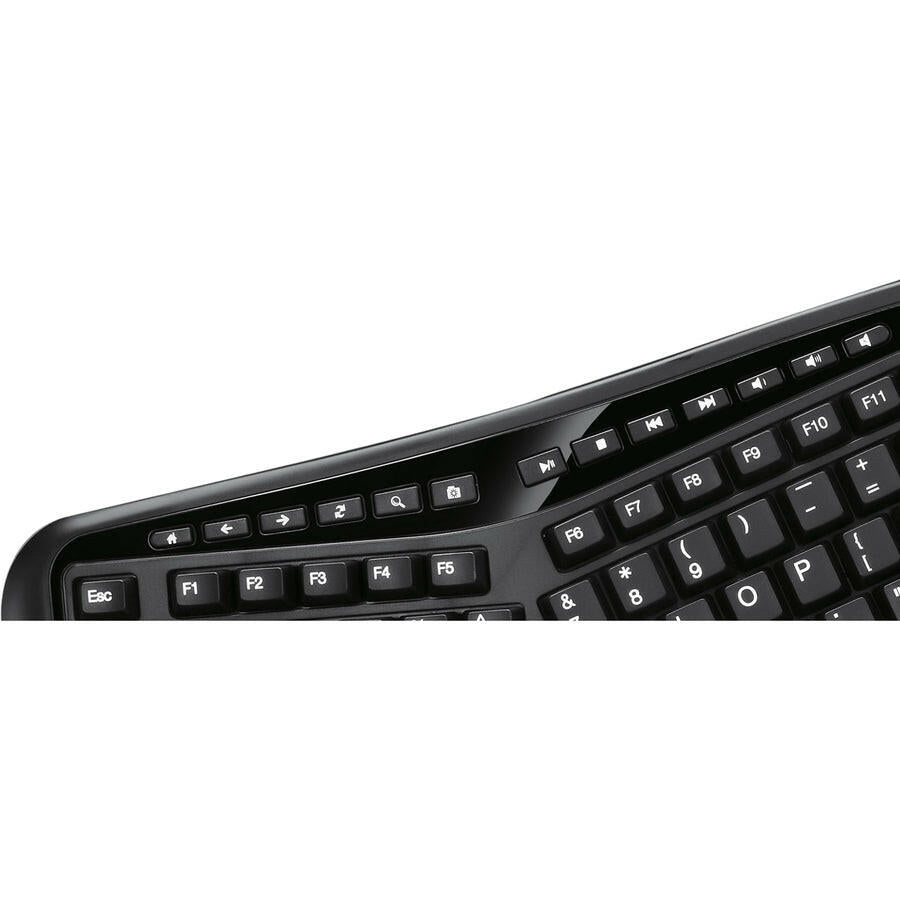 Adesso WKB - 4500UB Wireless 3D Ergonomic Touchpad Keyboard with Split Key Design & Hotkeys - Store 42