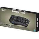 Adesso WKB - 4500UB Wireless 3D Ergonomic Touchpad Keyboard with Split Key Design & Hotkeys - Store 42