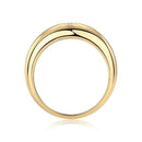 Elegant 925 Sterling Silver Moissanite Ring with 0.1ct Gemstone - Stunning 18K Gold-Plated Design - Store 42
