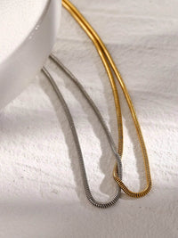 Elegant 18K Gold-Plated Stainless Steel Two-Tone Layered Necklace for Women - Store 42