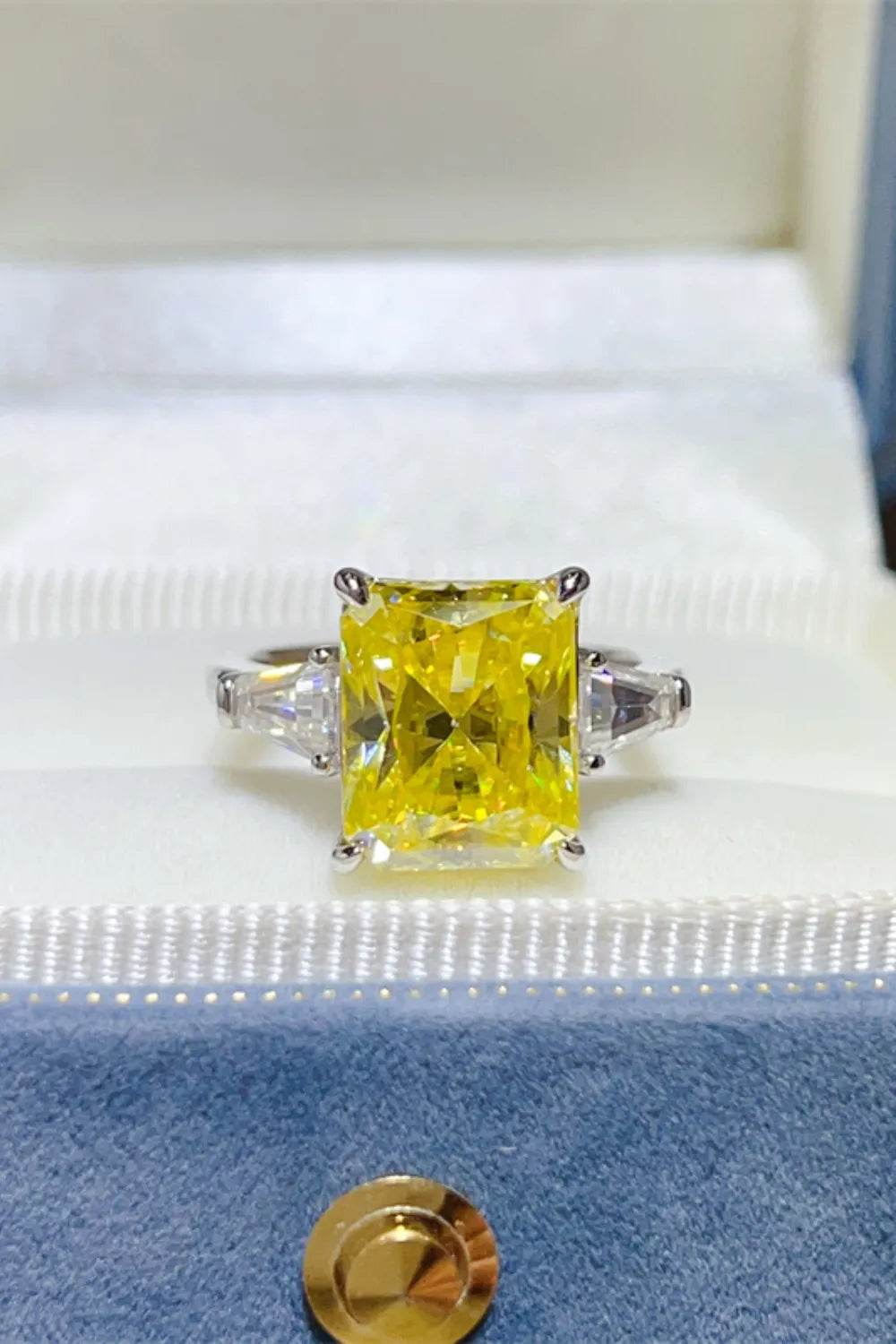 5 Carat Moissanite Ring in 925 Sterling Silver with Certificate and Matching Box - Store 42