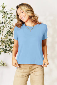 Basic Bae Bamboo Full Size Round Neck Short Sleeve T-Shirt Plus Size