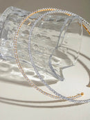 Elegant 18K Gold-Plated Stainless Steel Necklace with Zircon Inlay - Timeless Jewelry Piece - Store 42