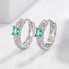 Elegant 925 Sterling Silver Inlaid Zircon Earrings - Dazzling Design, Imported Quality - Store 42