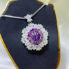 10 Carat Moissanite Necklace in 925 Sterling Silver with Zircon Accents - 17.7 Inches Long - Store 42