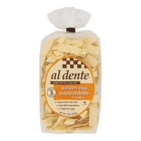 Al Dente Golden Egg Pappardelle - Fresh, Hand-Rolled Pasta, 6 Pack of 12 Oz Ribbons, Perfect for Sauces