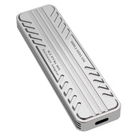 ALLOYSEED M.2 NVMe SATA SSD Enclosure, USB C 10Gbps Dual Protocol External Case