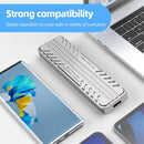 ALLOYSEED M.2 NVMe SATA SSD Enclosure, USB C 10Gbps Dual Protocol External Case