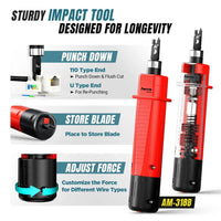 AMPCOM RJ45 Pass Through Crimping Kit for Cat5e, Cat6, Cat7 - Complete Networking Tool Set - Store 42