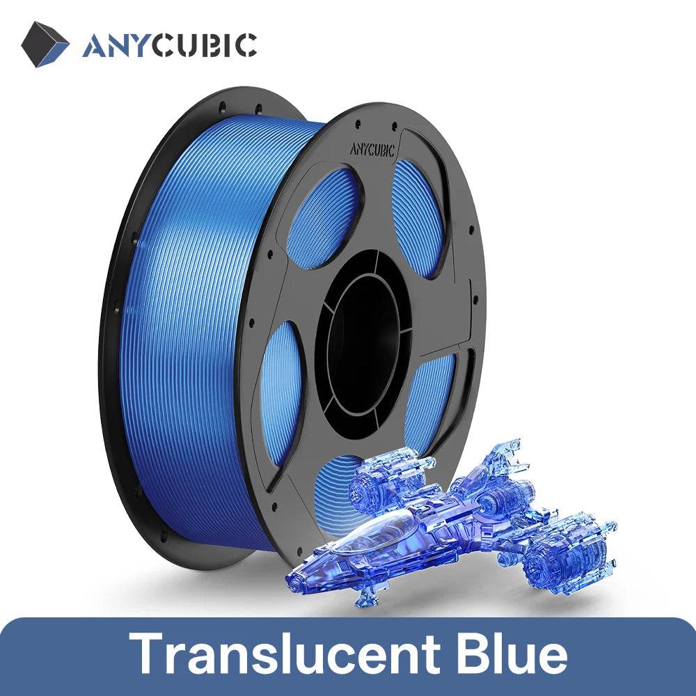 ANYCUBIC PETG-PLA 1.75mm Clear Multicolor Filament for Kobra 3 S1C - Vibrant, Strong Prints Clear-blue United States