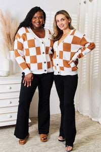 Angel Wings Double Take Button-Up V-Neck Dropped Shoulder Cardigan - Store 42