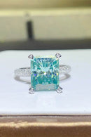 5 Carat Moissanite Ring in 925 Sterling Silver with Platinum Plating - Elegant and Timeless Jewelry - Store 42