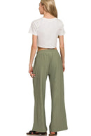 Zenana Ribbed High Neck Half Zip Pullover & Pants Set