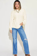 Basic Bae Full Size Ribbed Round Neck Long Sleeve T-Shirt - Store 42
