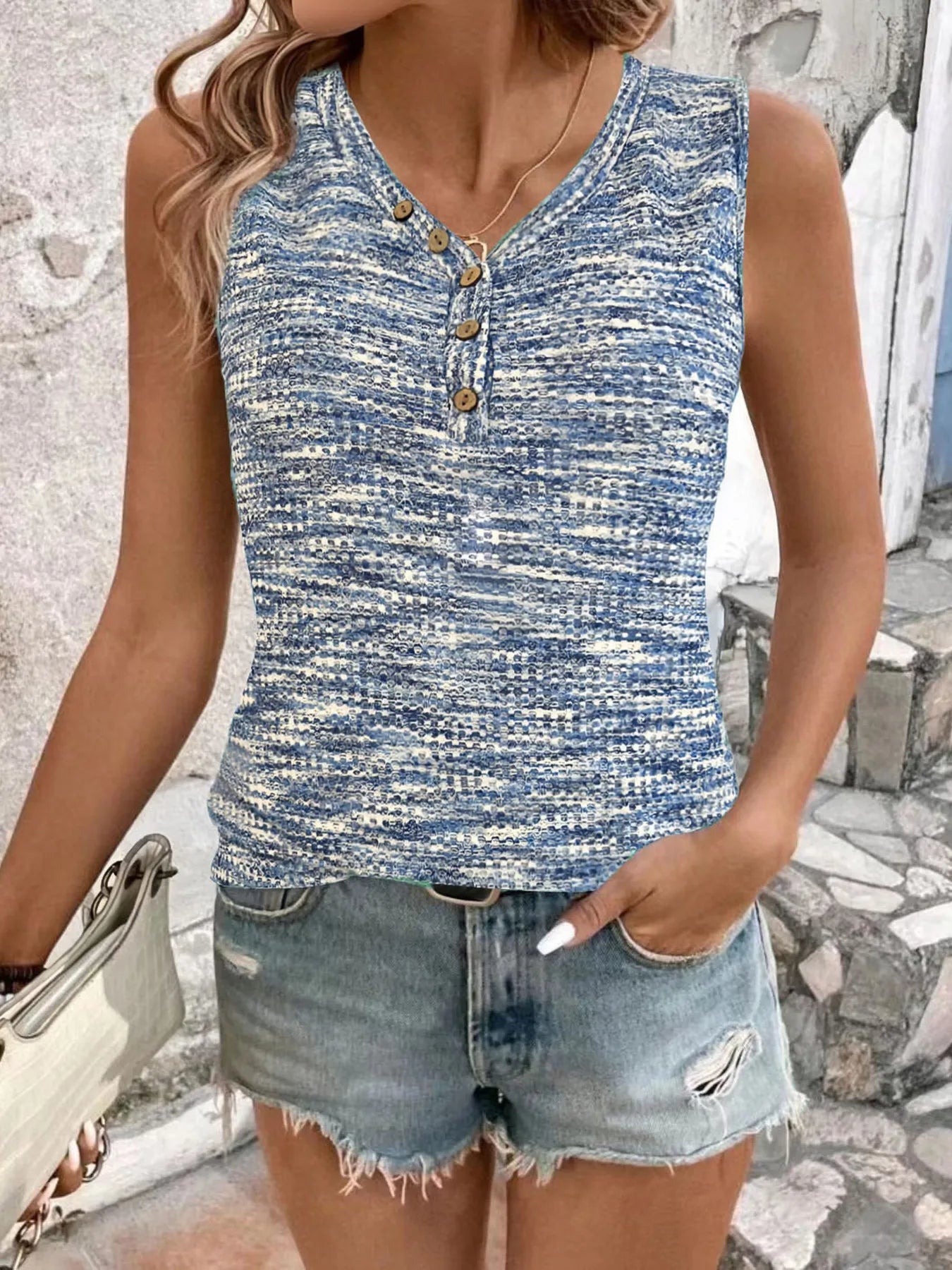Full Size V-Neck Tank Plus Size