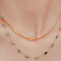 18K Gold-Plated Titanium Steel Necklace