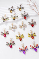 Handcrafted Natural Stone Bee Dangle Earrings in Alloy - Unique Nature-Inspired Jewelry - Store 42