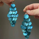 Elegant Stainless Steel Shell Dangle Earrings - Stylish, Lightweight & Unique Design - Store 42